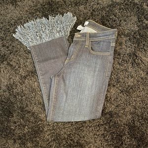 Judy Blue high rise jeans with frayed hem